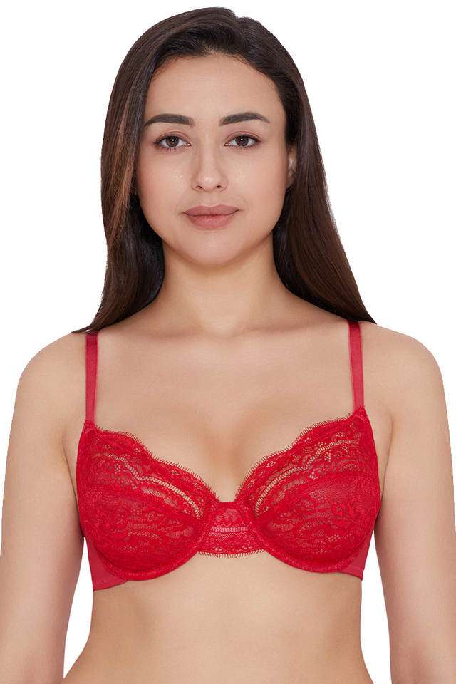 Wired-Fixed-Strap-Non-Padded-Women-s-Lace-Bra