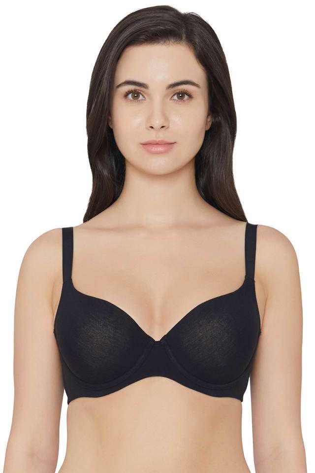 Wired-Fixed-Strap-Padded-Women-s-T-Shirt-Bra