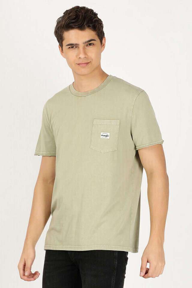 Solid-Cotton-Regular-Fit-Men-T-Shirt