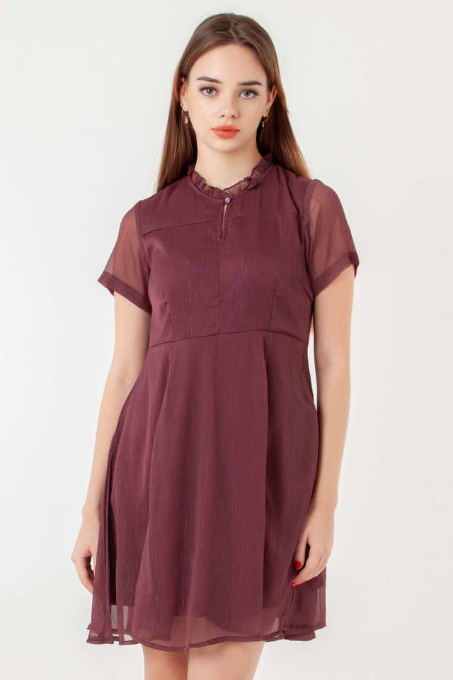 zink london Printed Round Neck Polyester Women Dress-picture-25