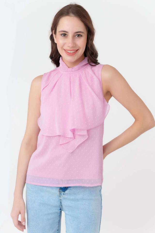 zink london Solid Polyester Women Top-picture-32