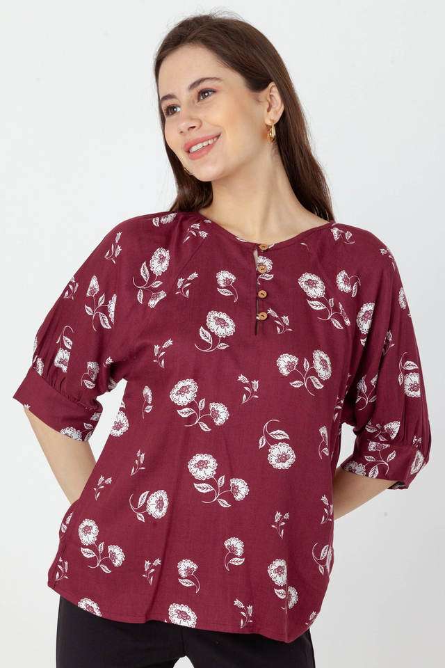 zink london Printed Viscose Round Neck Women Top-picture-28