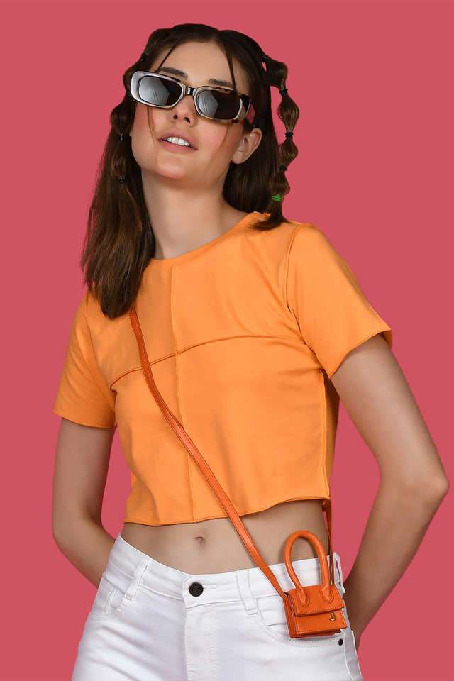 zink london Solid Cotton Round Neck Women Top-picture-10