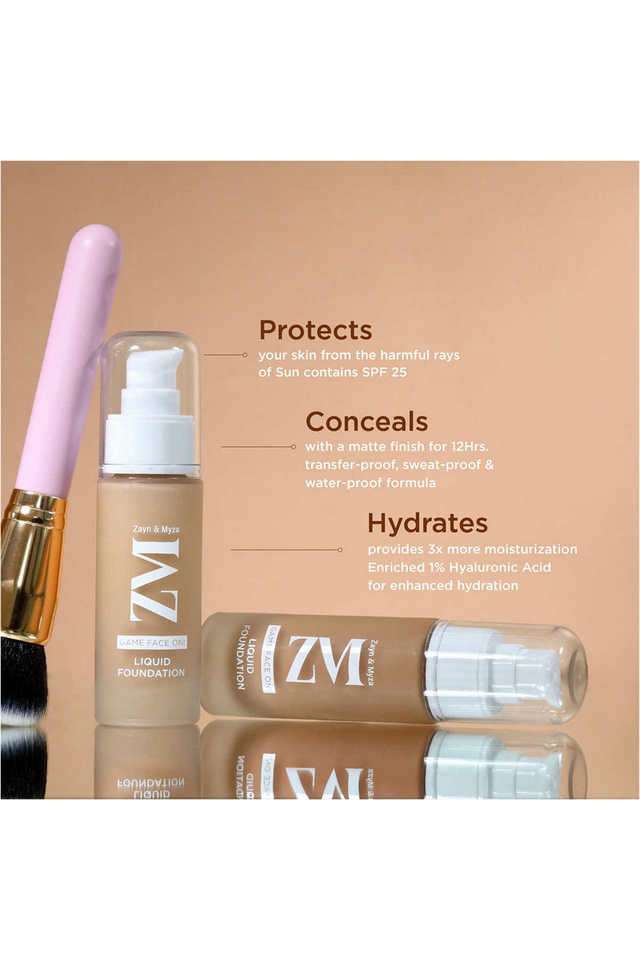 Buy Zayn & Myza 02 Ivory Game Face On Liquid Foundation With SPF