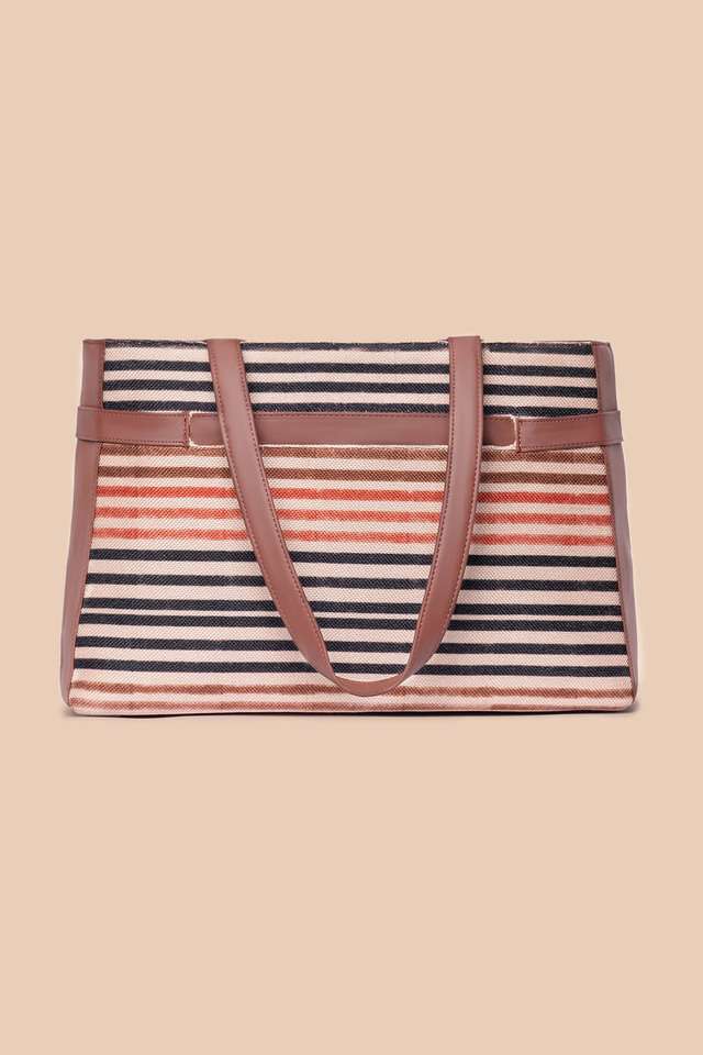 Jute-Zipper-Closure-Women-s-Shoulder-Bag