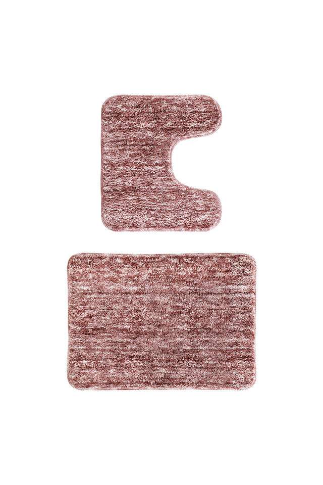 Anti-skid-Polyester-Bath-Mat-and-Contour-Mat -2Pcs-Set -Strawberry