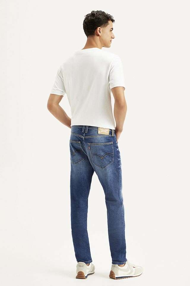 Light-Wash-Cotton-Tapered-Fit-Men-s-Jeans