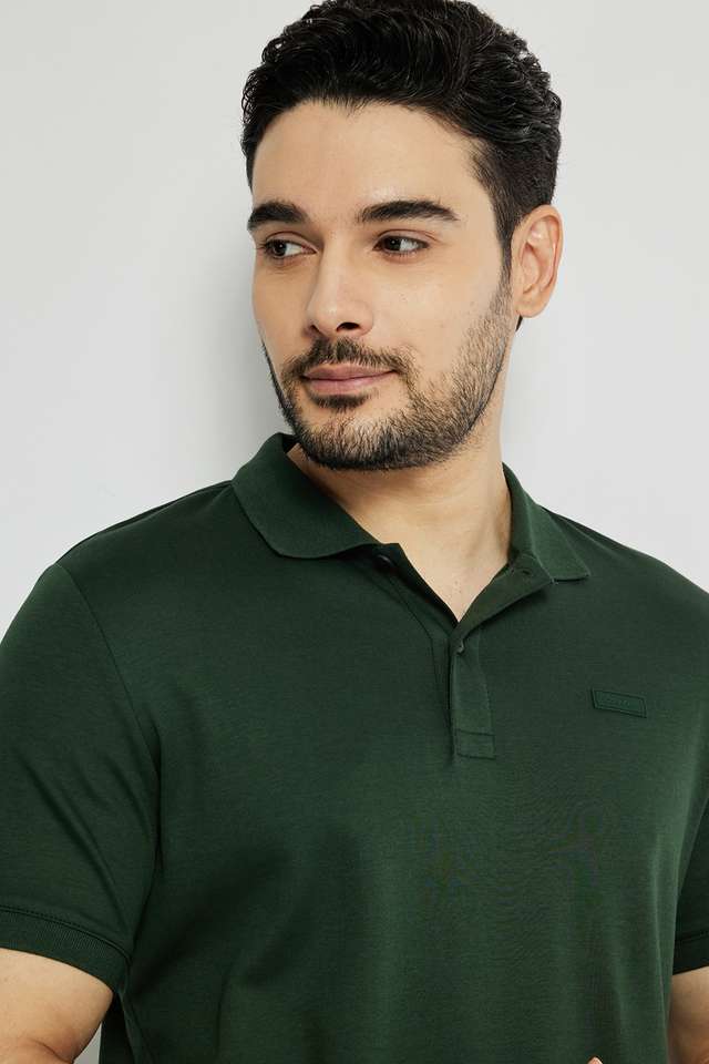 Solid-Cotton-Polo-Men-s-T-Shirt
