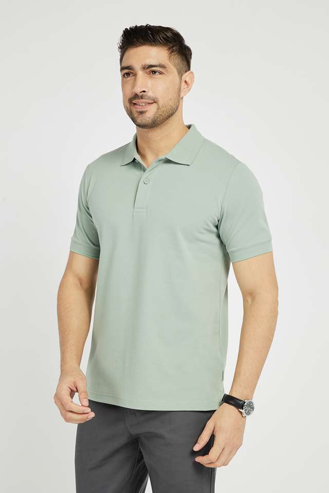 Solid-Cotton-Polo-Men-s-T-Shirt