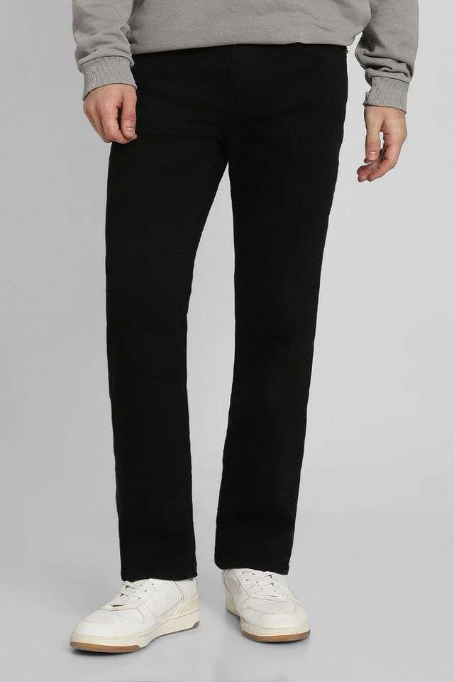Mid-Rise-Blended-Fabric-Bootcut-Fit-Men-s-Jeans