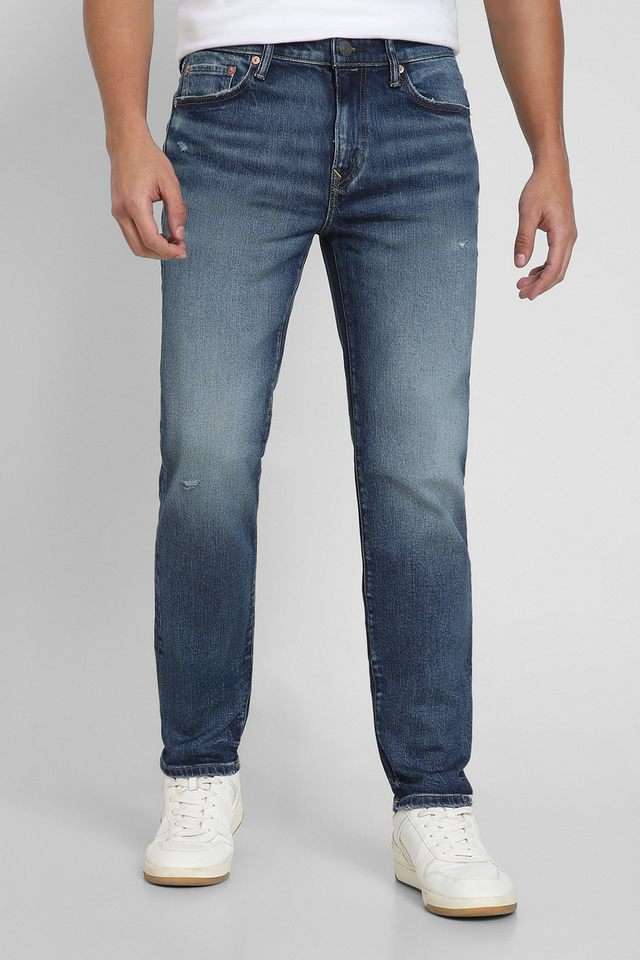 Light-Wash-Cotton-Straight-Fit-Men-s-Jeans