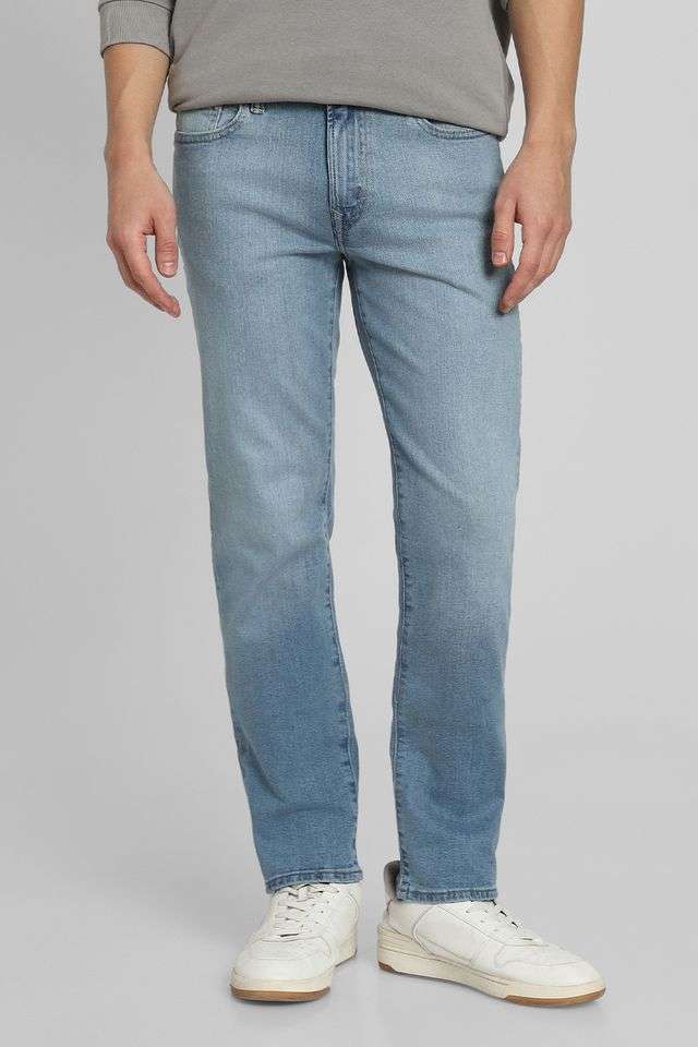 Mid-Rise-Blended-Fabric-Straight-Fit-Men-s-Jeans
