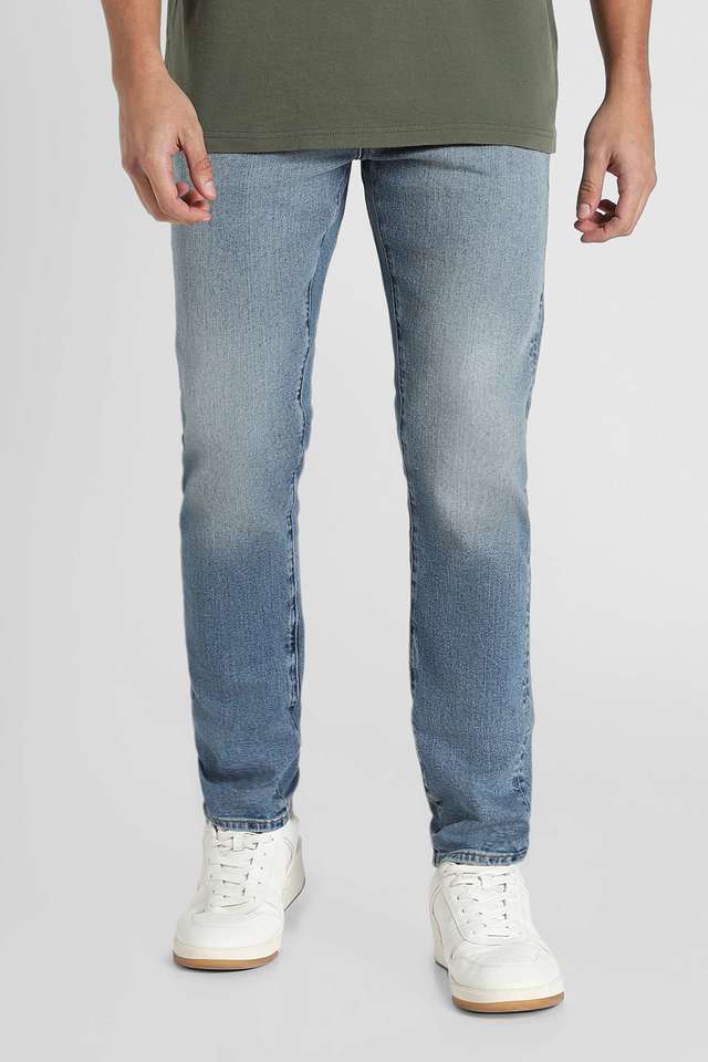 Light-Wash-Cotton-Skinny-Fit-Men-s-Jeans