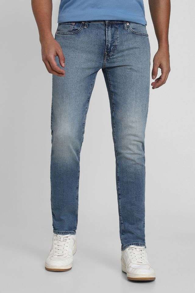 Mid-Rise-Blended-Fabric-Slim-Fit-Men-s-Jeans