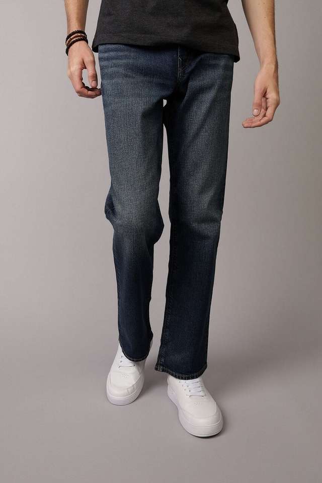 Light-Wash-Cotton-Bootcut-Fit-Men-s-Jeans
