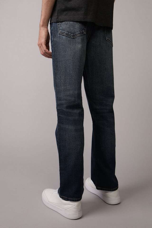 Light-Wash-Cotton-Bootcut-Fit-Men-s-Jeans