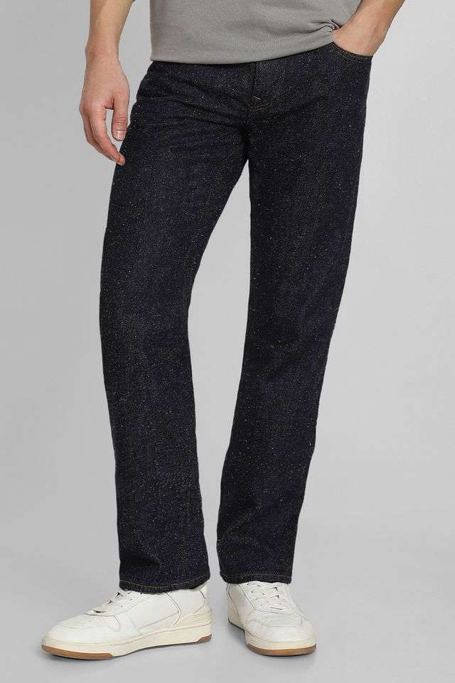 Mid-Rise-Blended-Fabric-Bootcut-Fit-Men-s-Jeans