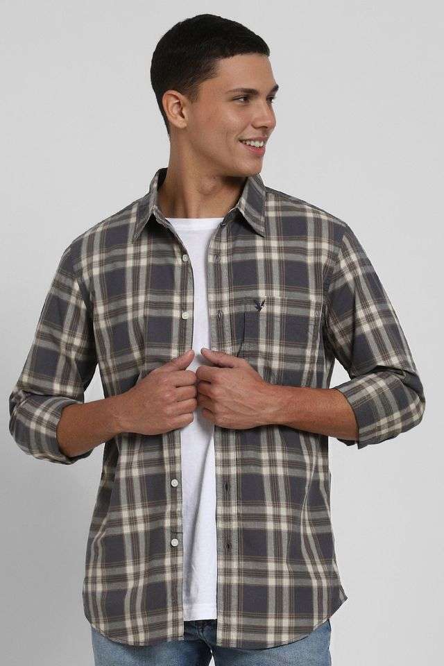Checks-Cotton-Regular-Fit-Men-s-Casual-Shirt