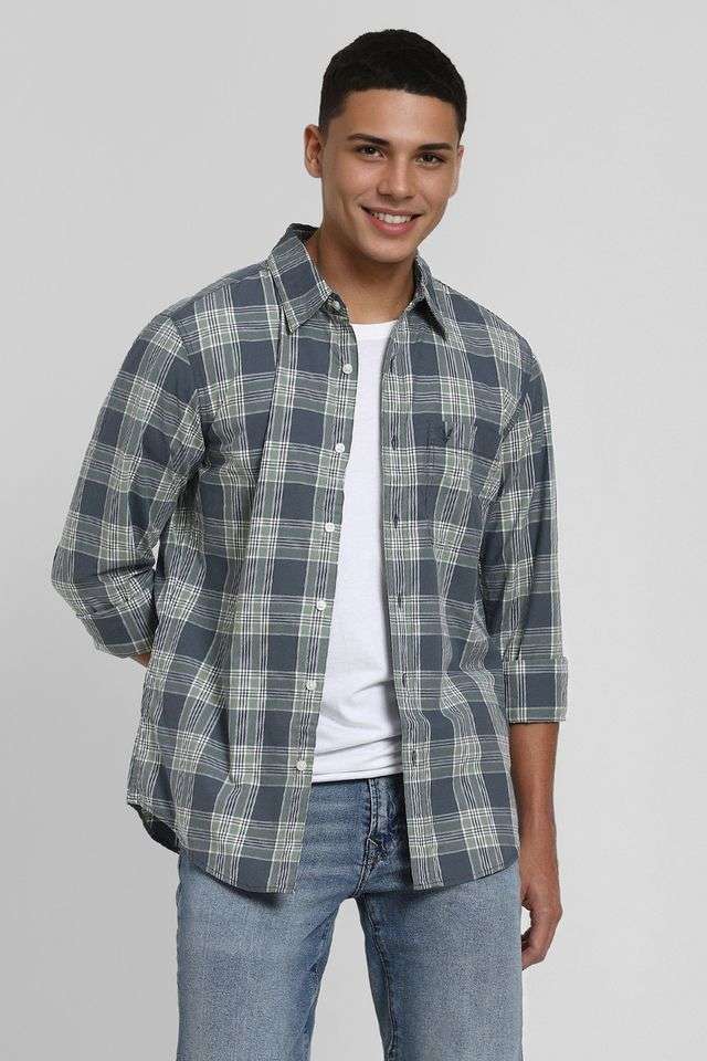 Checks-Cotton-Regular-Fit-Men-s-Casual-Shirt