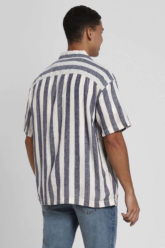 Stripes-Blended-Fabric-Regular-Fit-Men-s-Casual-Shirt