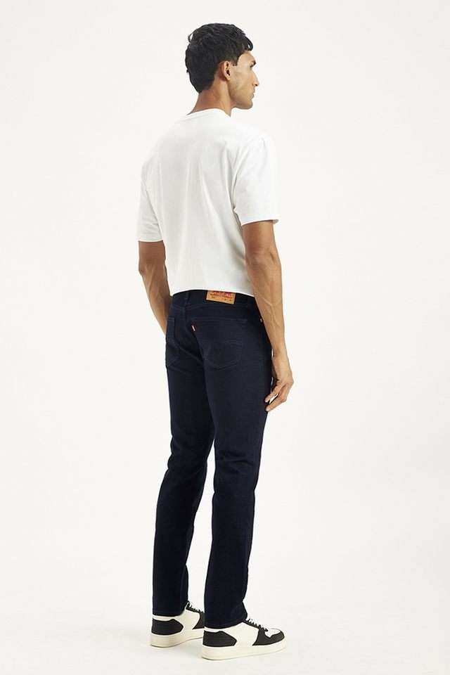 Light-Wash-Polyester-Slim-Fit-Men-s-Jeans