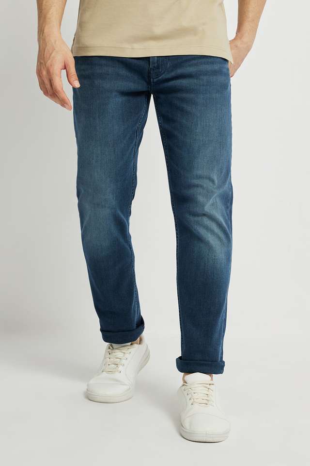 Light-Wash-Cotton-Lycra-Slim-Fit-Men-s-Jeans