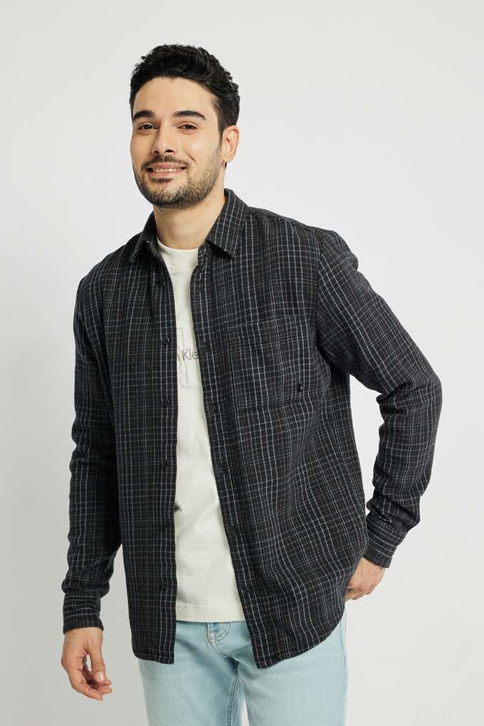 Checks-Cotton-Regular-Fit-Men-s-Casual-Shirt