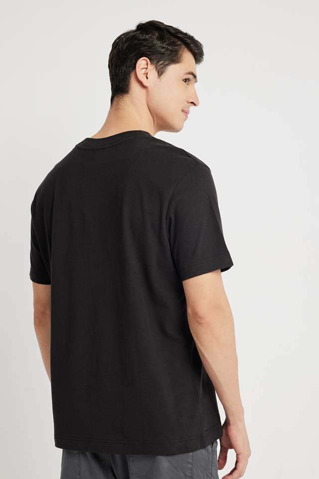 Solid-Cotton-Round-Neck-Men-s-T-Shirt