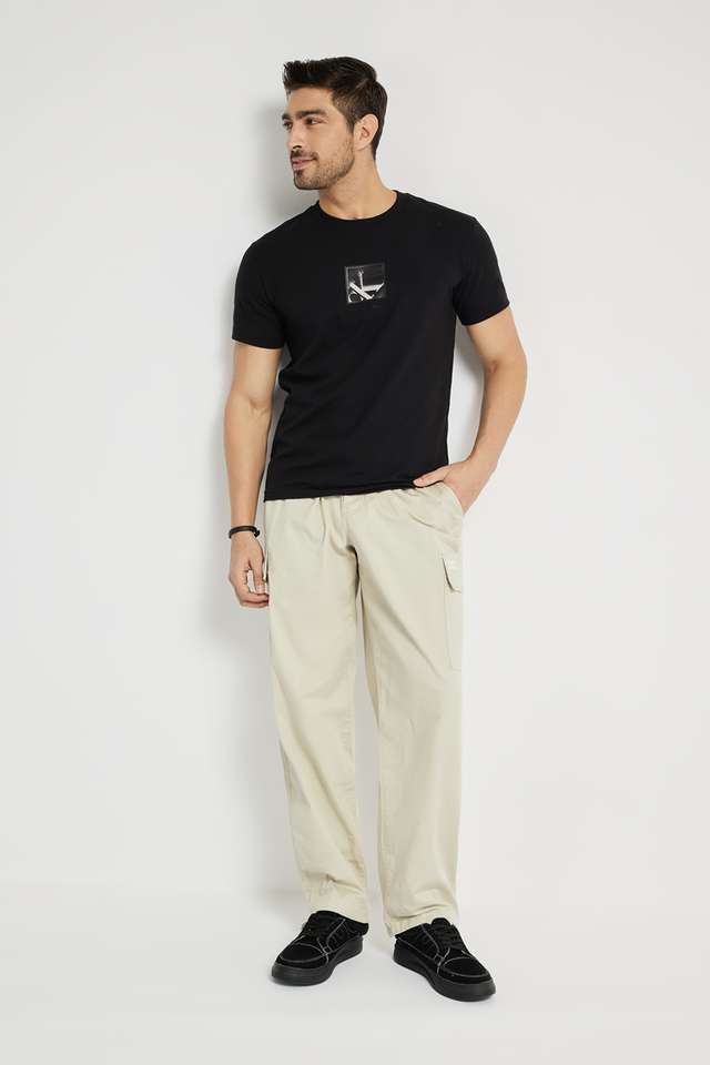 Solid-Cotton-Round-Neck-Men-s-T-Shirt