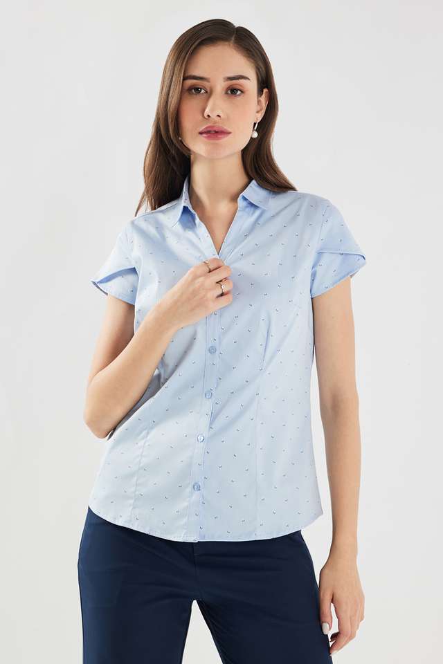 Printed-Blended-Fabric-Regular-Fit-Women-s-Shirt