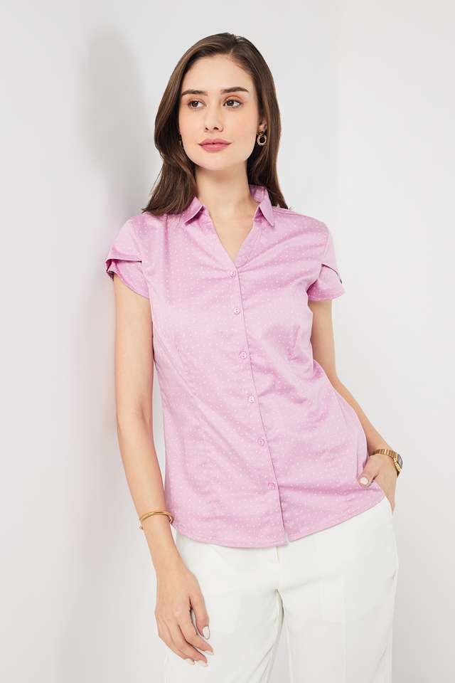 Printed-Blended-Fabric-Regular-Fit-Women-s-Shirt
