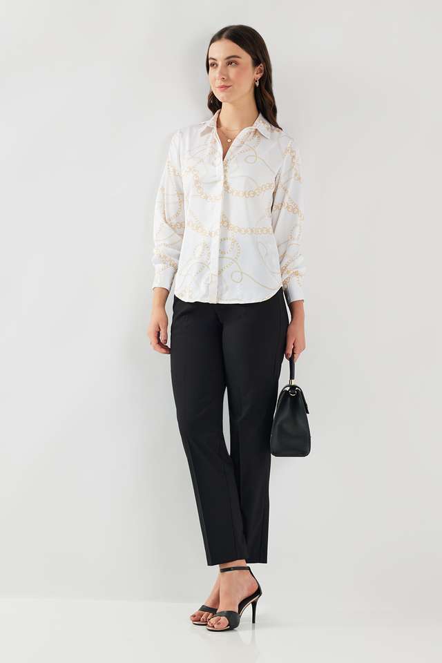 Printed-Collared-Satin-Women-s-Formal-Wear-Shirt