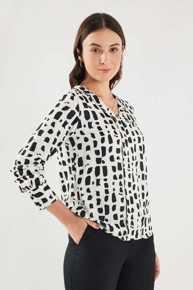 Printed-Modal-V-Neck-Women-s-Top