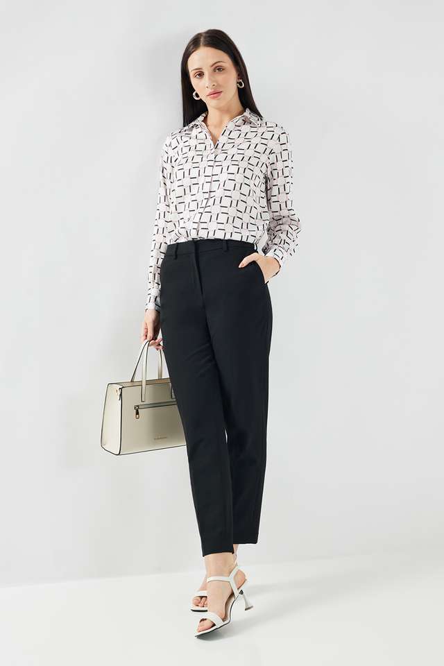 Printed-Collared-Satin-Women-s-Formal-Wear-Shirt