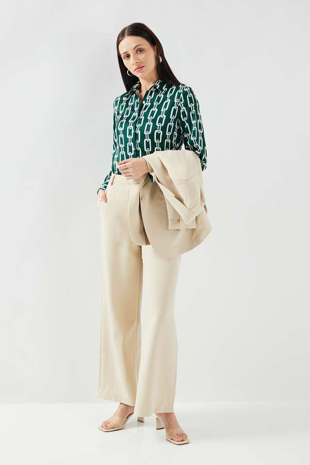 Printed-Collared-Satin-Women-s-Formal-Wear-Shirt