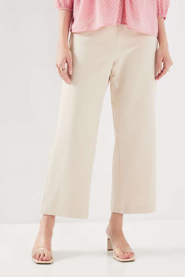 fratini Solid Blended Fabric Wide Leg Fit Women's Culottes-picture-17