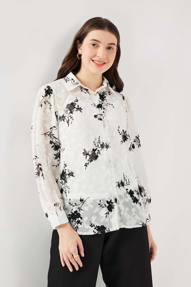 Solid-Georgette-Regular-Fit-Women-s-Shirt