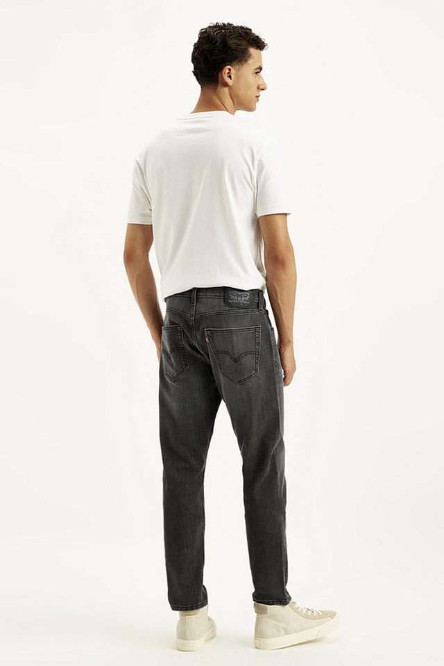 Light-Wash-Polyester-Tapered-Fit-Men-s-Jeans