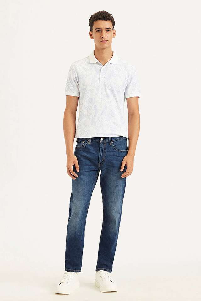 Light-Wash-Cotton-Tapered-Fit-Men-s-Jeans