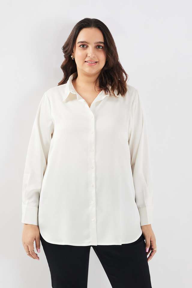 Solid-Satin-Regular-Fit-Women-s-Shirt