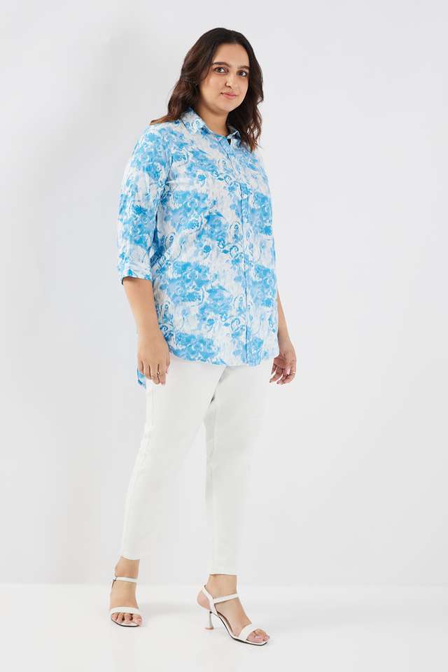 Printed-Rayon-Collared-Women-s-Tunic