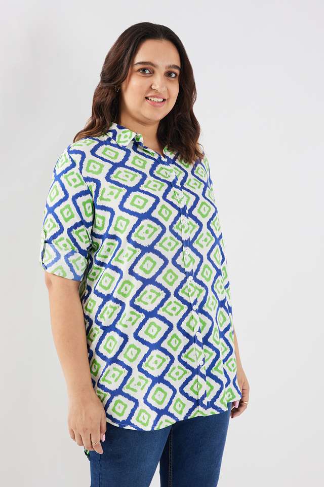 Printed-Rayon-Collared-Women-s-Tunic