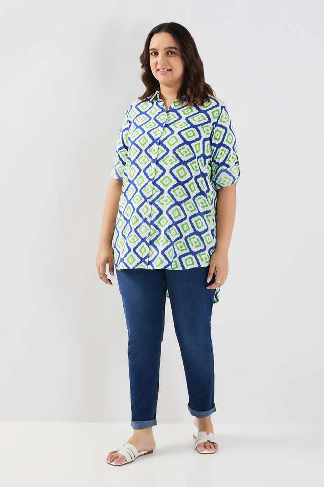 Printed-Rayon-Collared-Women-s-Tunic