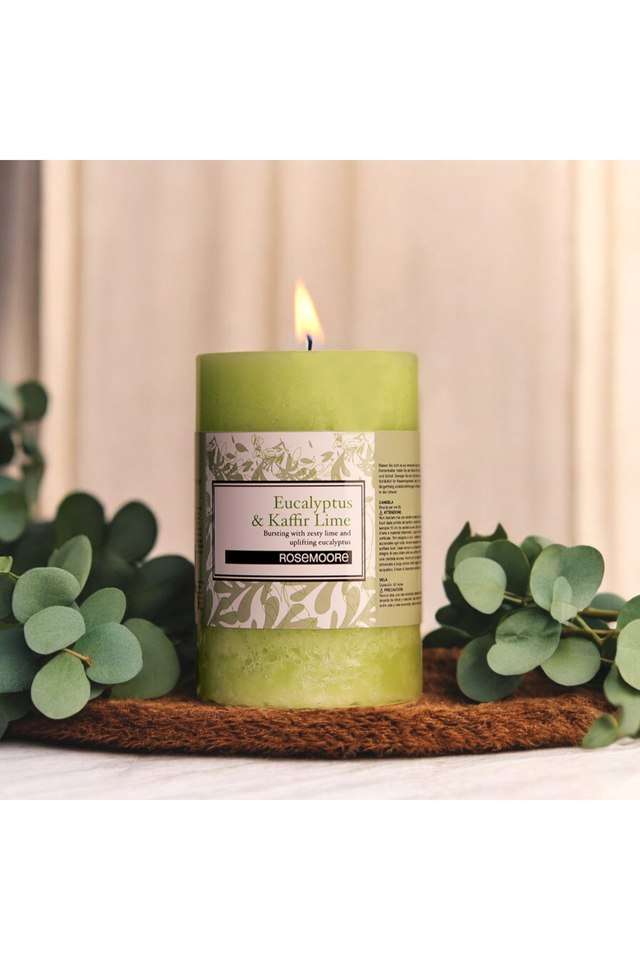 Scented-Pillar-Candle-Euaclayptus-&-Kaffir-Lime