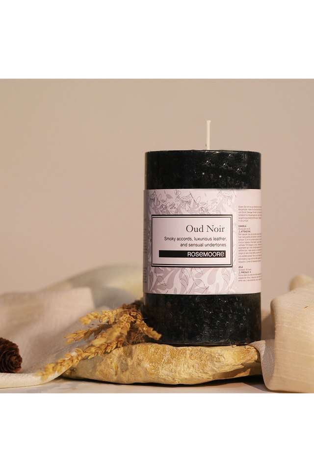 Scented-Pillar-Candle-Oud-Noir