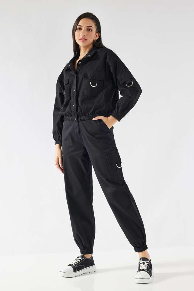 Solid-High-Neck-Viscose-Women-s-Casual-Wear-Jacket