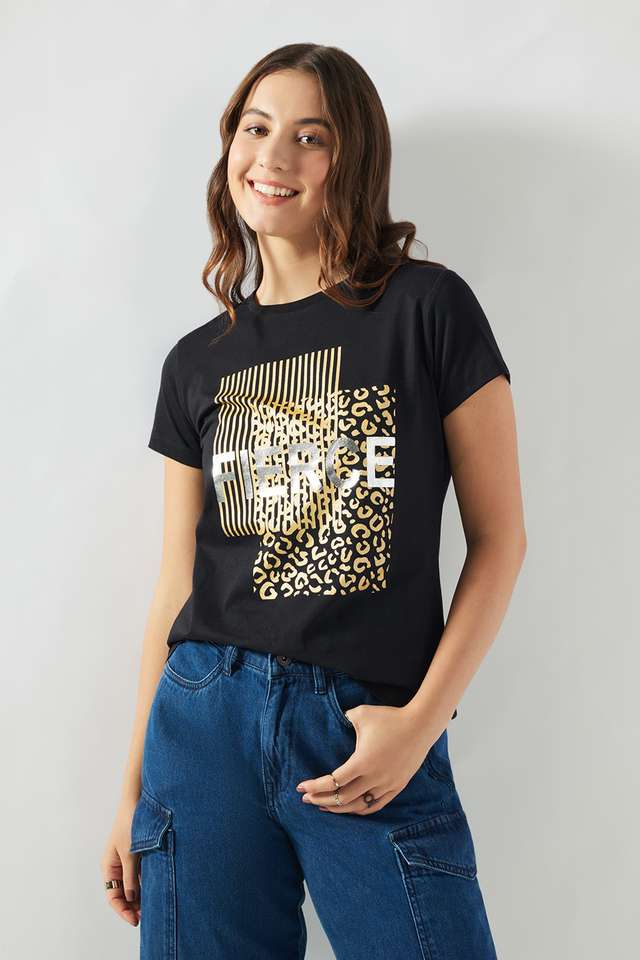 Graphic-Print-Cotton-Round-Neck-Women-s-T-Shirt