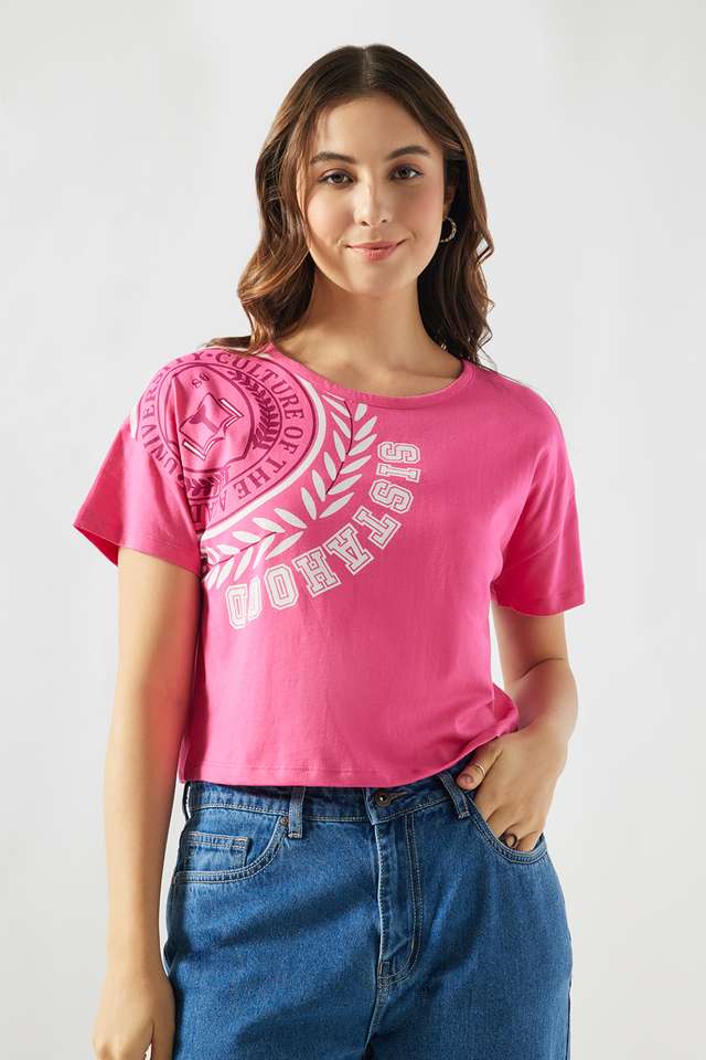 Printed-Cotton-Round-Neck-Women-s-T-Shirt