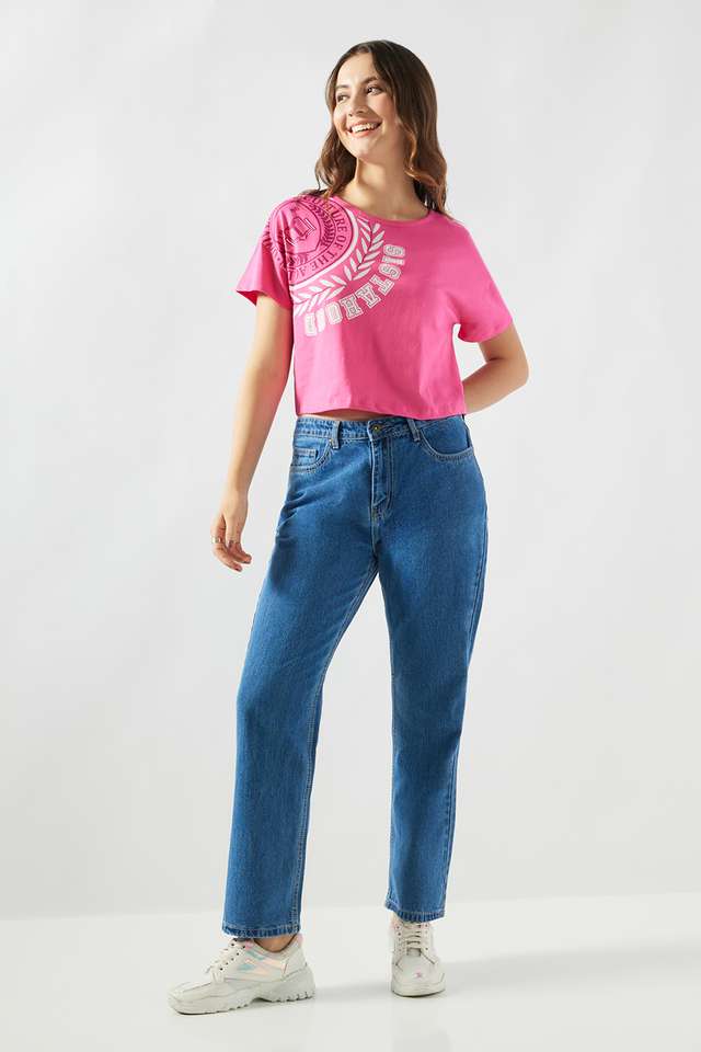 Printed-Cotton-Round-Neck-Women-s-T-Shirt