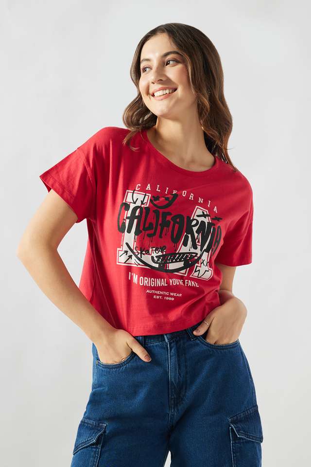 Printed-Cotton-Round-Neck-Women-s-T-Shirt